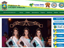 Tablet Screenshot of caciquedoblers.com.br